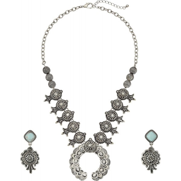 Western Womens Blossom Necklace Earrings Western Womens Blossom Necklace Earrings