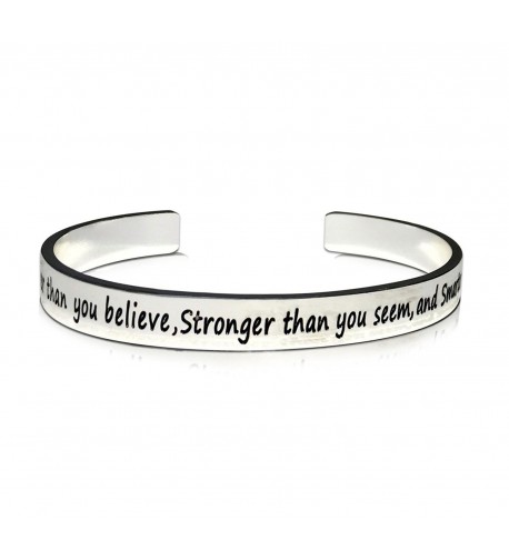 Braver Believe Stronger Smarter Bracelet