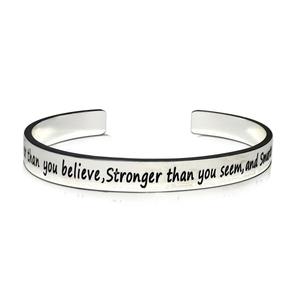 Braver Believe Stronger Smarter Bracelet