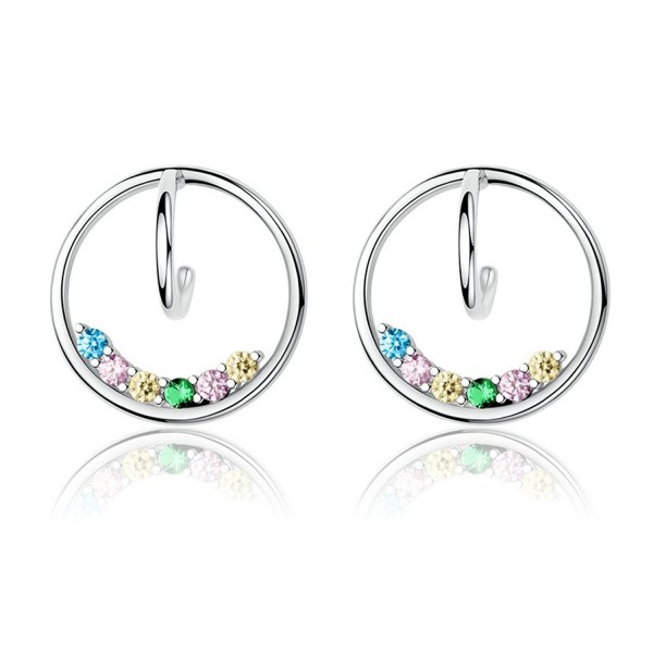 Kiss Colorful Sterling Silver Earrings