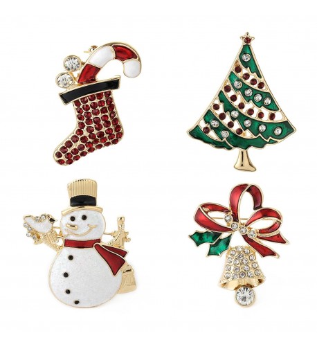 Christmas Brooch Holiday snowman christmas