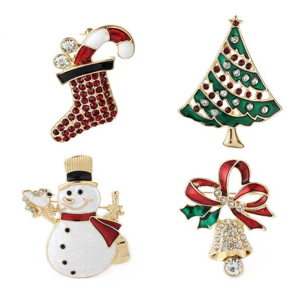 Christmas Brooch Holiday snowman christmas