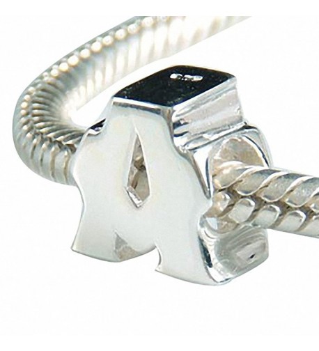 Sterling Initial Alphabet Beads Bracelet