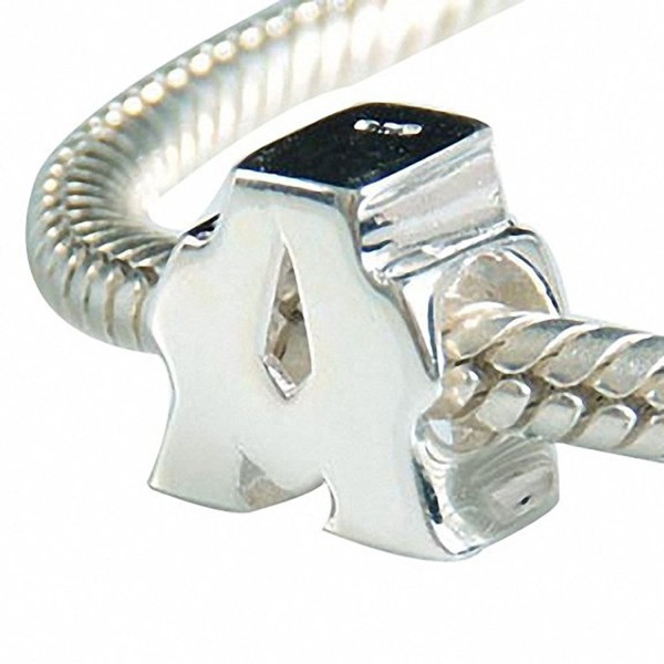 Sterling Initial Alphabet Beads Bracelet
