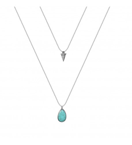 Lux Accessories Turquoise Teardrop Arrowhead