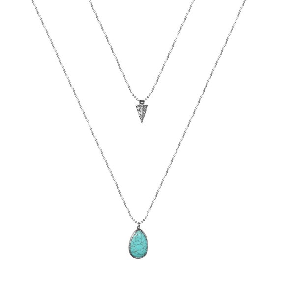 Lux Accessories Turquoise Teardrop Arrowhead