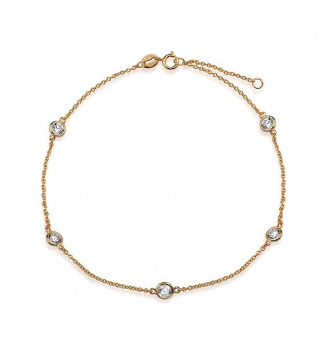 Bling Jewelry Plated Silver Anklet