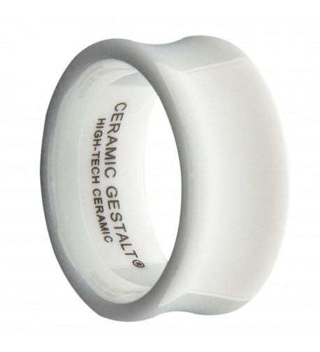 White Ceramic Ring CERAMIC GESTALT