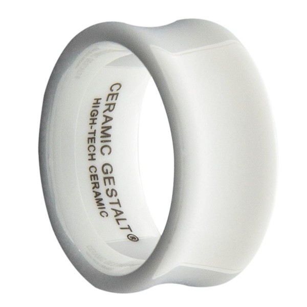 White Ceramic Ring CERAMIC GESTALT