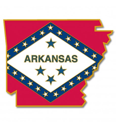 PinMarts State Shape Arkansas Flag
