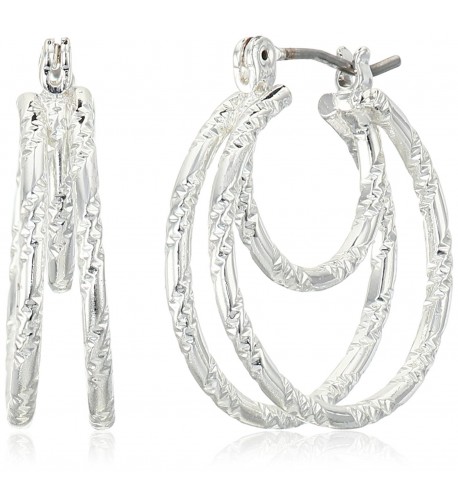 Napier Attraction Silver Tone Petite Earrings