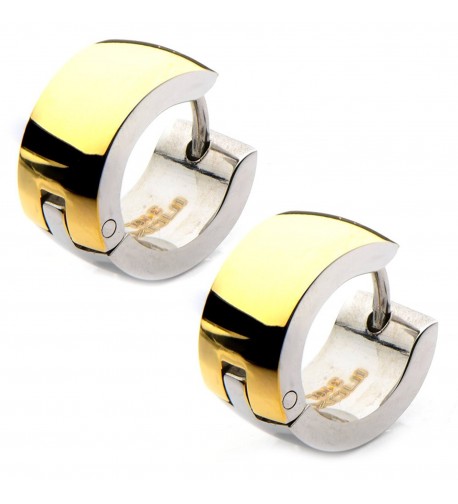 INOX Stainless Polished Huggie Earrings