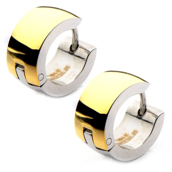 INOX Stainless Polished Huggie Earrings