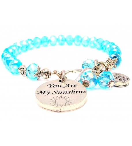Aqua Blue Crystal Sunshine Bracelet