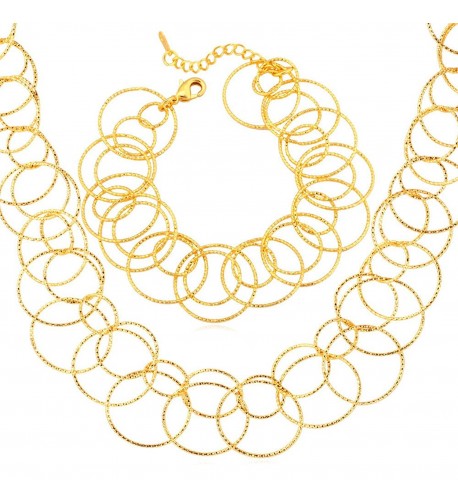 U7 Plated Necklace Bracelet Jewelry