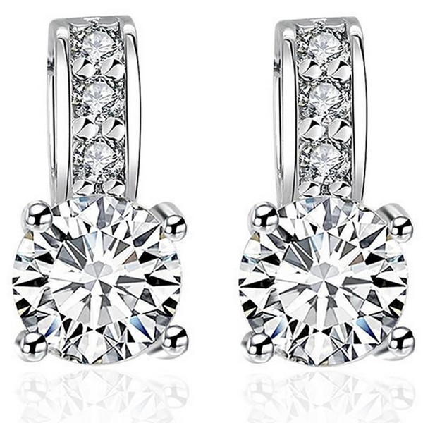 Joyfulshine Zirconia Crystal Silver Earrings Joyfulshine Zirconia Crystal Silver Earrings