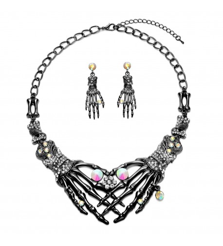 Punk Necklace Earrings Set Hypoallergenic