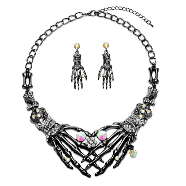 Punk Necklace Earrings Set Hypoallergenic