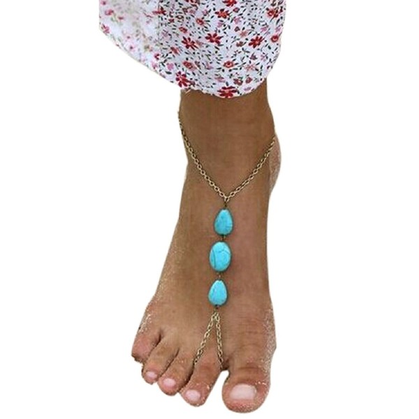 Sandistore Barefoot Jewelry Turquoise Stretch