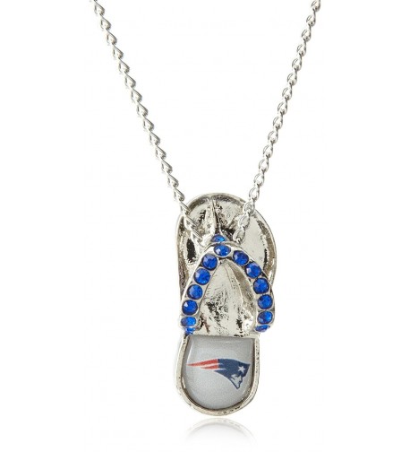 England Patriots Crystal Flip Necklace