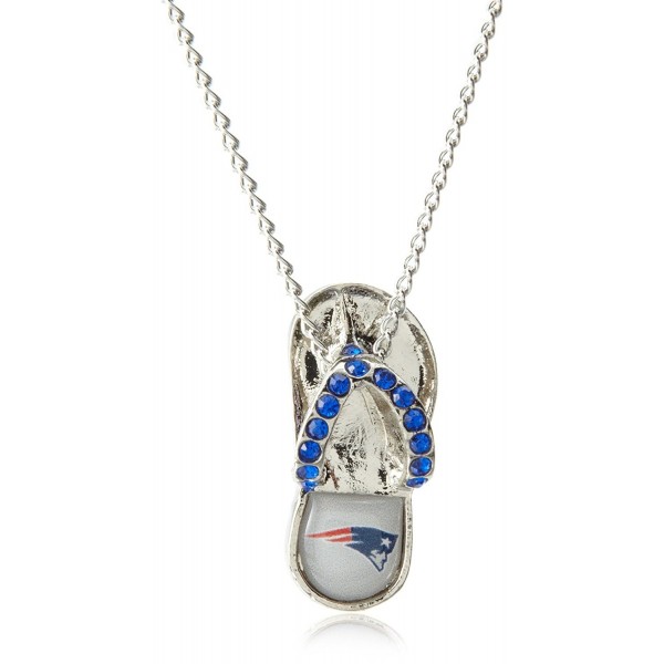 England Patriots Crystal Flip Necklace