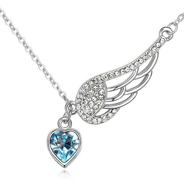 Angel Pendant Necklace Swarovski Crystals