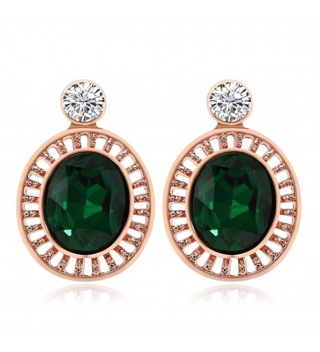 Kemstone Green Zirconia Crystal Earrings