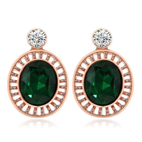 Kemstone Green Zirconia Crystal Earrings