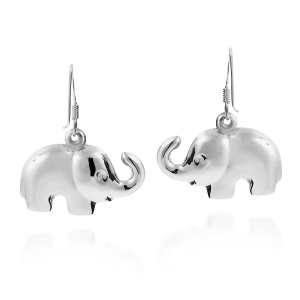 Elephant Sterling Silver Dangle Earrings