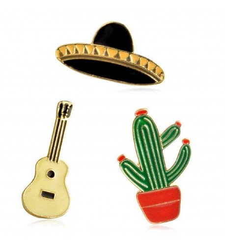Cartoon Mexico cactus Pins Decoration