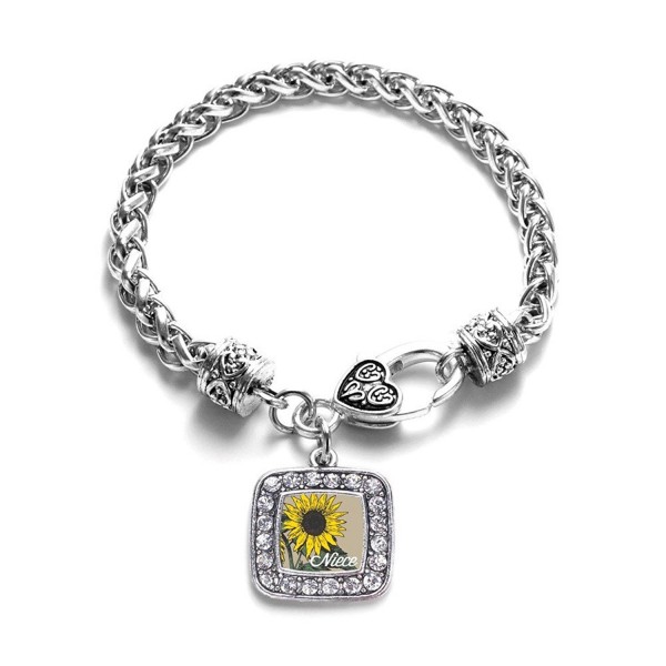 Sunflower Classic Silver Crystal Bracelet