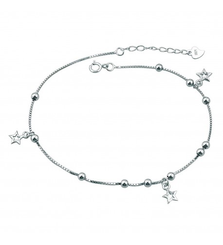 LovelyCharms Sterling Silver Anklet Bracelets