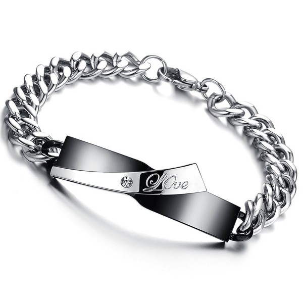 Flongo Matching Stainless Bracelet Engagement