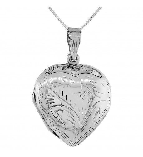 Sterling Silver Pendant Engraved Handmade