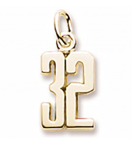 Plated Number Charms Bracelets Necklaces