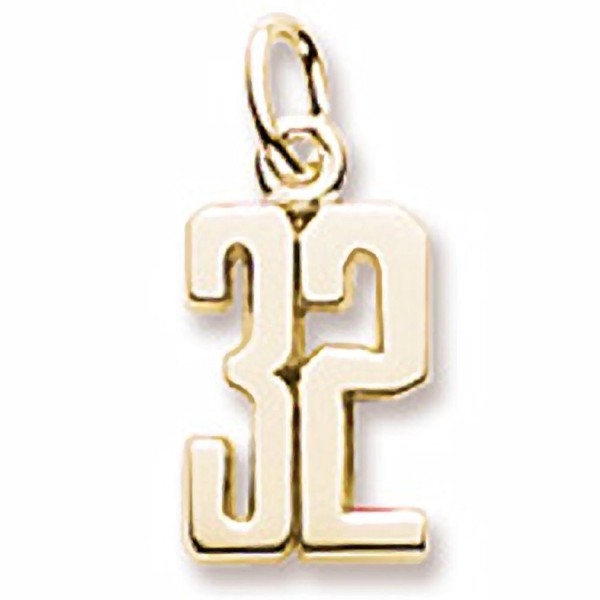 Plated Number Charms Bracelets Necklaces