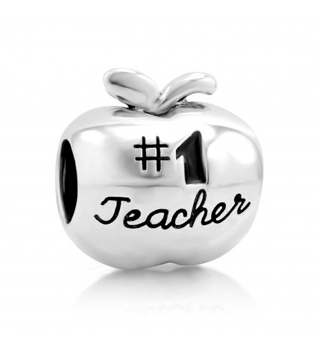 Sterling Silver Teacher Apple Bracelet