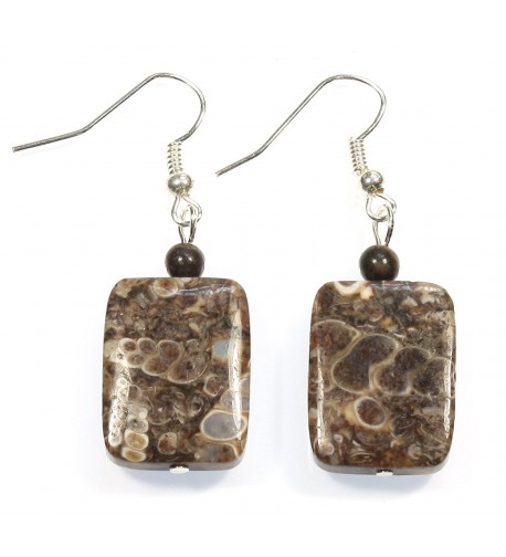 Fossil Hunter Turritella Natural Earrings