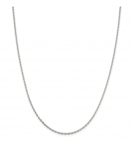 Solid Sterling Silver Beveled Necklace