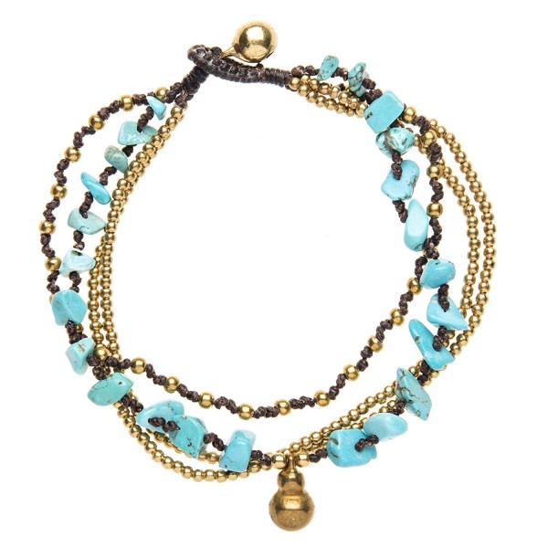 81stgeneration Womens Simulated Turquoise Bracelet