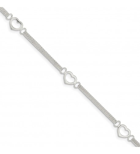 Sterling Silver 10inch Polished Anklet