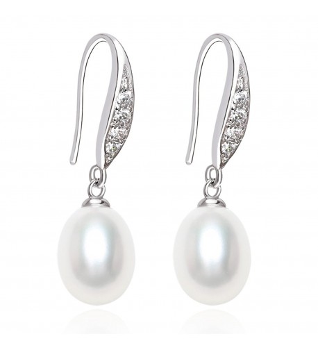 Freshwater Cultured Pearl Earrings Tear Drop