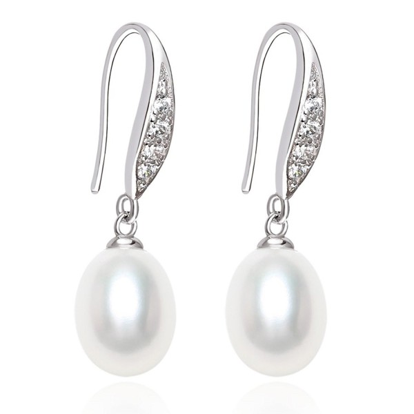 Freshwater Cultured Pearl Earrings Tear Drop