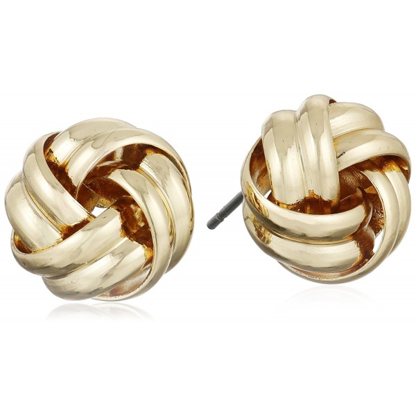 Napier Classics Gold Tone Knot Earrings