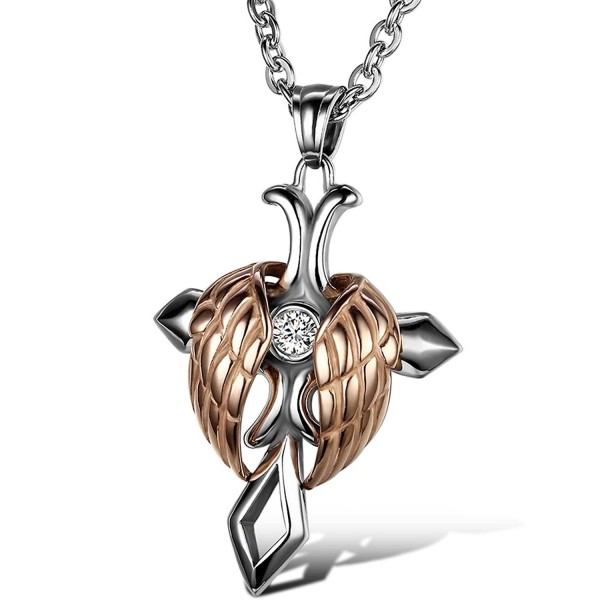 Oidea Stainless Pendant Necklace Rosegold