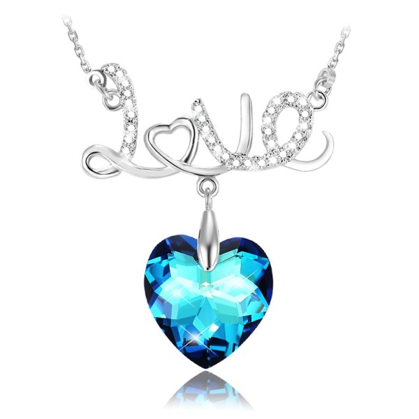 KissYan Necklace Swarovski Crystals Valentine