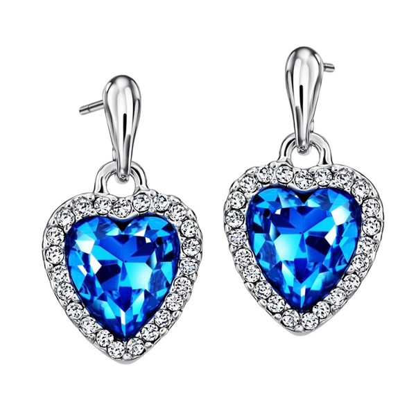 Neoglory Crystal Earrings Rhinestone Platinum