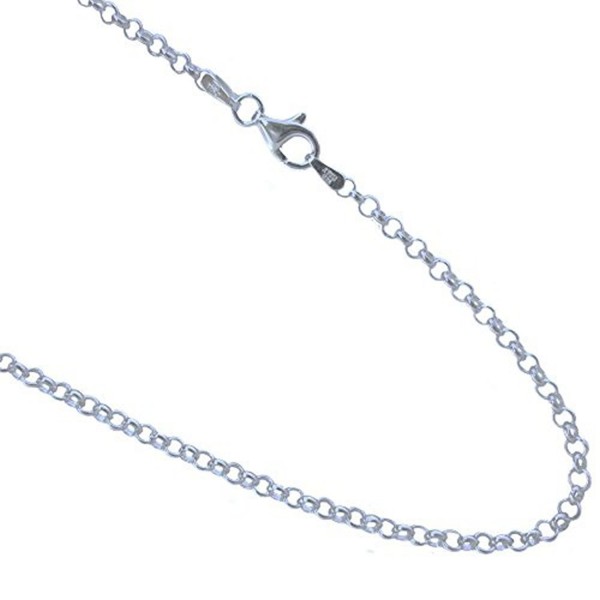 Italian Sterling Silver Necklace Inches