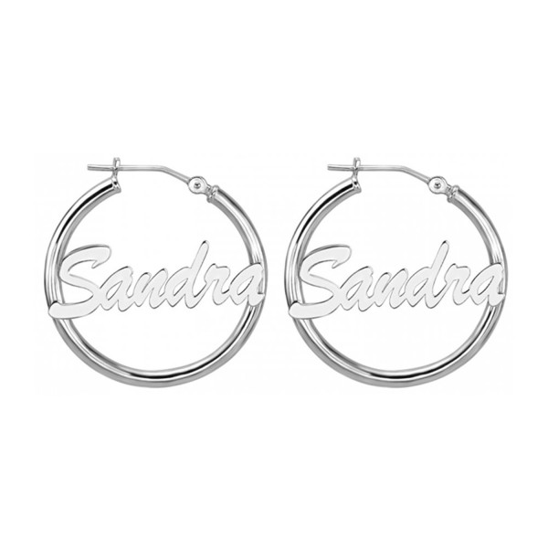 HACOOL Sterling Silver Personalized Earrings