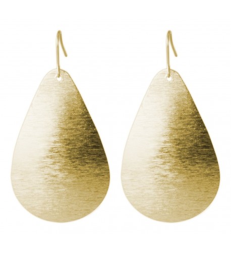 Brushed Teardrop Earring SPUNKYsoul Collection